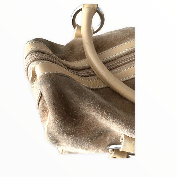 Roots Vintage 90’s Suede & Leather Zip Top Bag - Picture 6 of 14